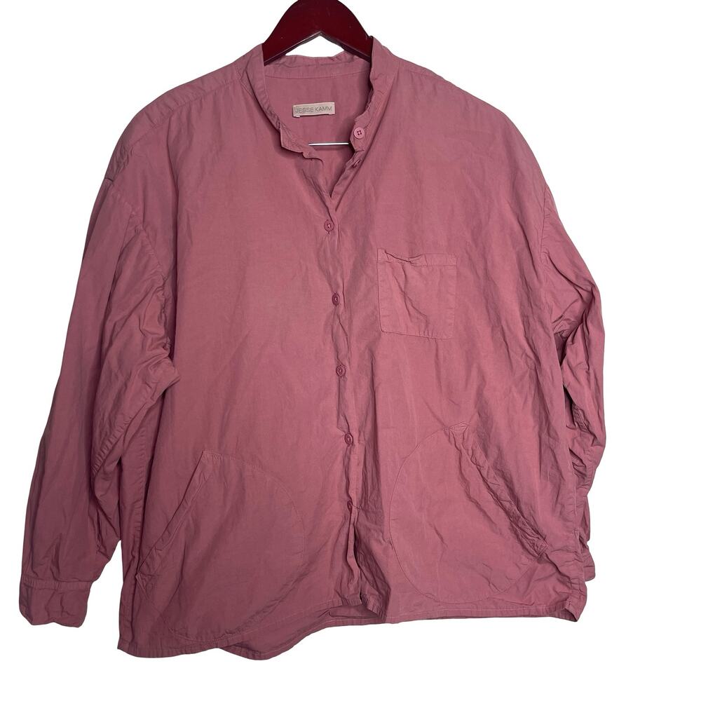 Jesse Kamm Okuda Shirt in raspberry pink sz XS S